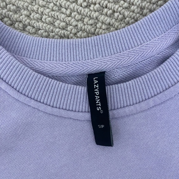 Lazypants Lilac Crewneck Sweater Size Small - Picture 3 of 3